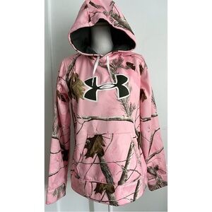 Under Armour • Pink Camo Pattern Hoodie Sweatshirt